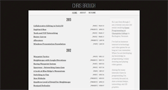 Desktop Screenshot of chrisbrough.com